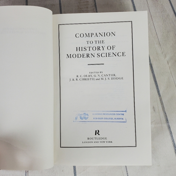 Vintage 1990 Companion to the History  of Modern Science Hardcover - Picture 7 of 13